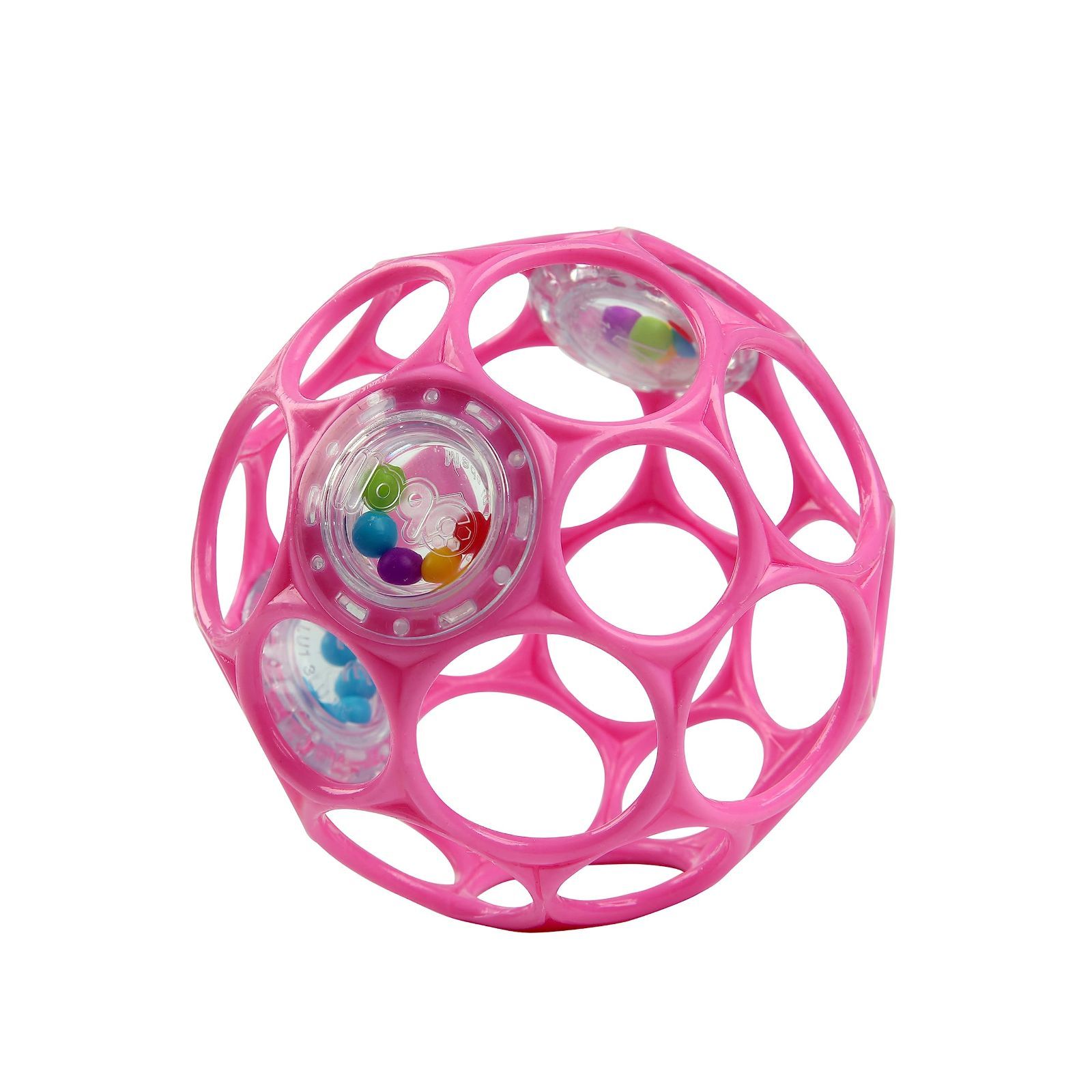 数量限定】オーボールラトル・【0ヶ月～】ベビーカー用おもちゃ Oball 歯固め Starts ガラガラ ソフトボール Bright 出産祝い ベビーピンク  ブライトスターツ 12030 ☆くま☆ショップ～新品・未使用品～ メルカリ