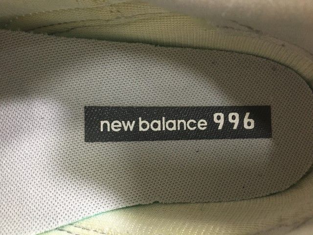 中古】 new balance ﾆｭｰﾊﾞﾗﾝｽ ﾚｻﾞｰｽﾆｰｶｰ CM996LTW ﾛｰｶｯﾄ ﾎﾜｲﾄ系 25.5