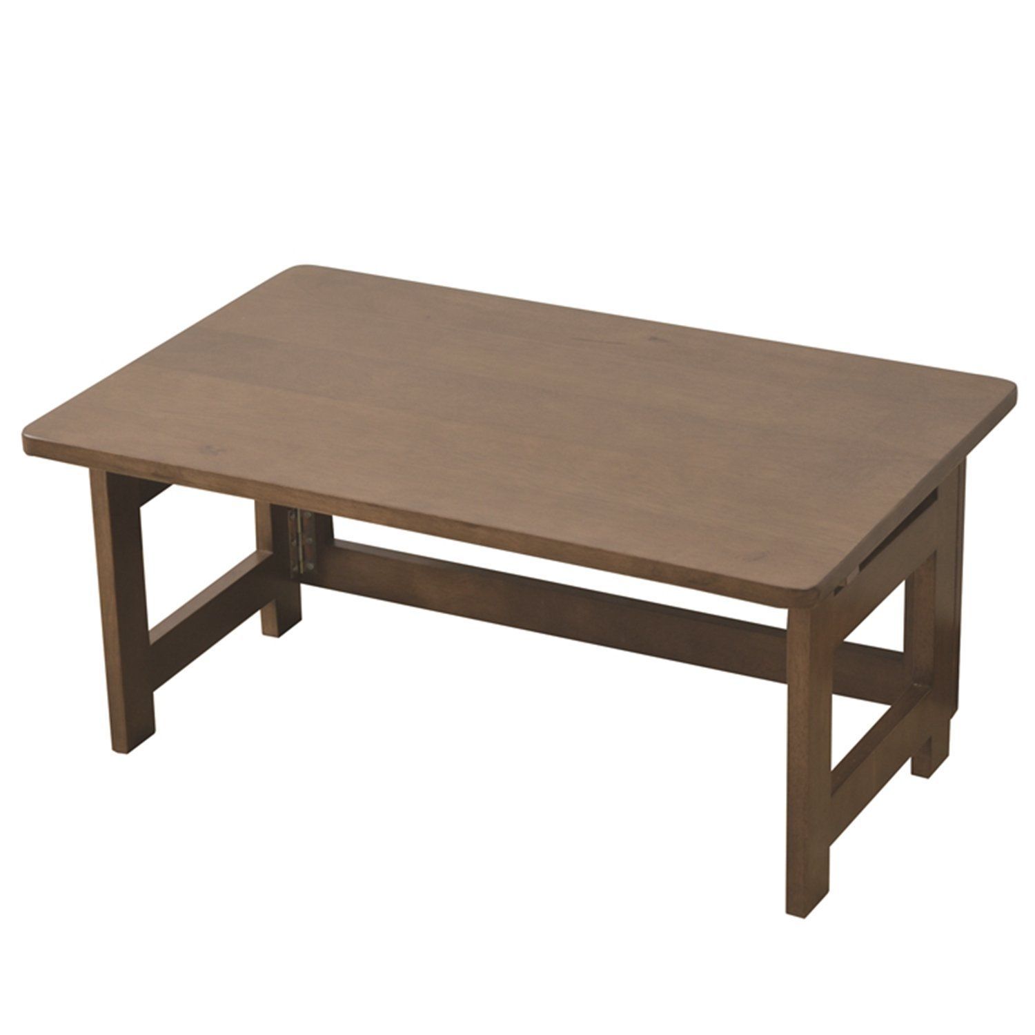 山善(YAMAZEN) 天然木折りたたみデスク(幅80 奥行45)ロータイプ フレッシュブラウン SP-5750H32(FBR)