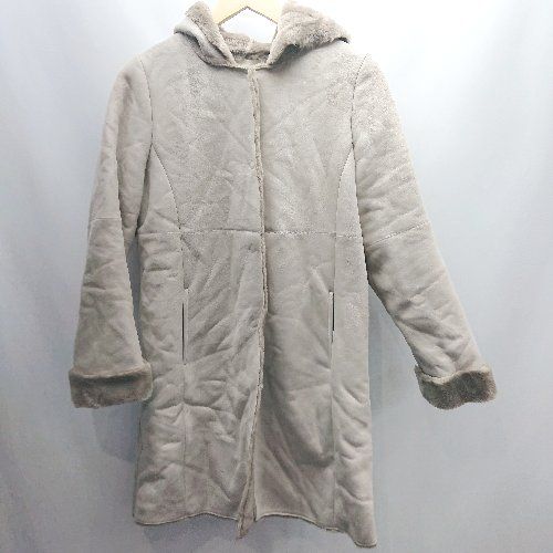 khaju ムートンコート □ ⊇ Khaju カージュ フード付き 長袖 ムートンコート サイズ36