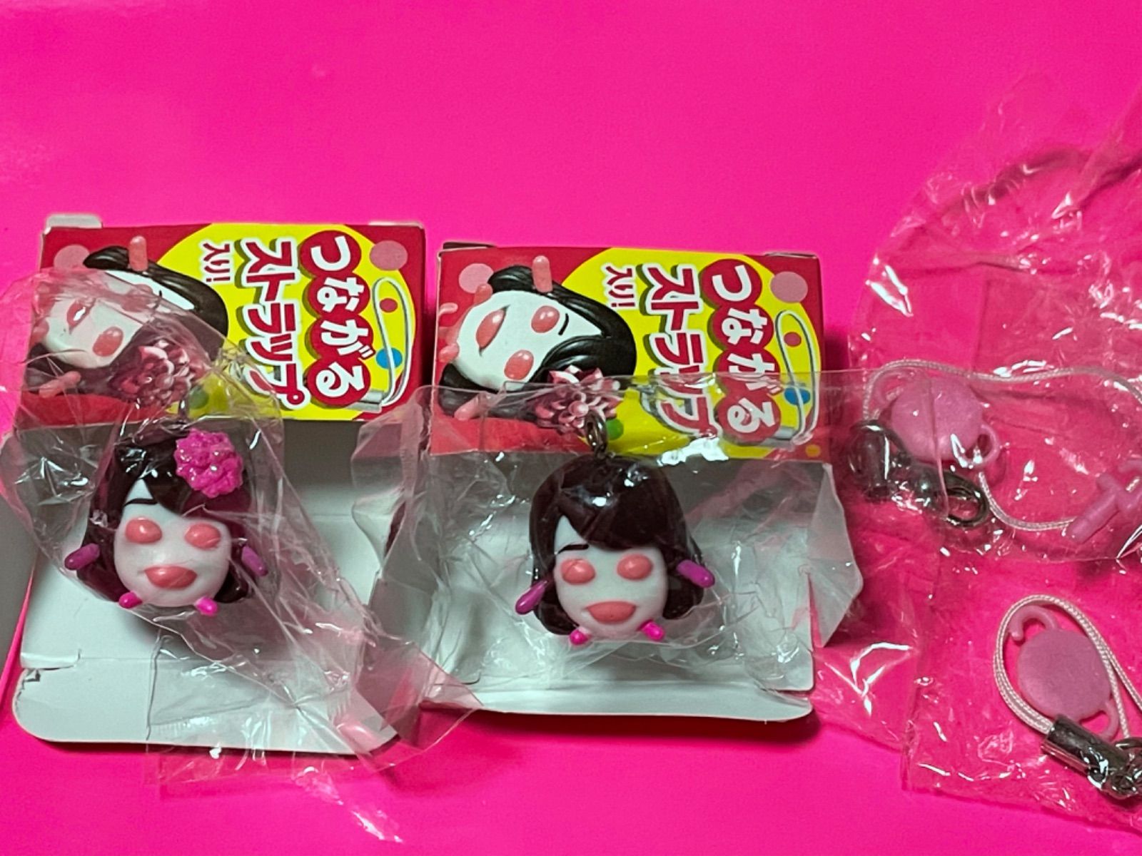 貫地谷商店 プロフィ必読 即購入不可　　大島優子セット② AKB48☆ぷっちょ /つながるストラップ レア有り【大島優子】2種