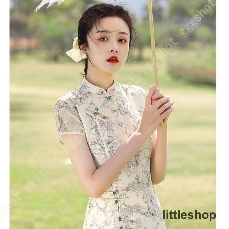 シフォンワンピース