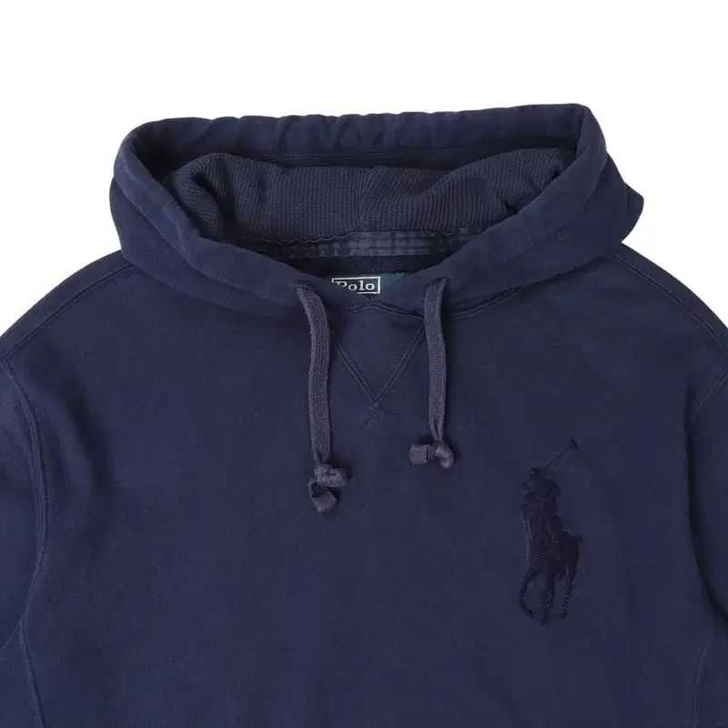 ポロ Ralph Lauren ラルフローレン ビックポニー ネイビー コットン フード付きTシャツ