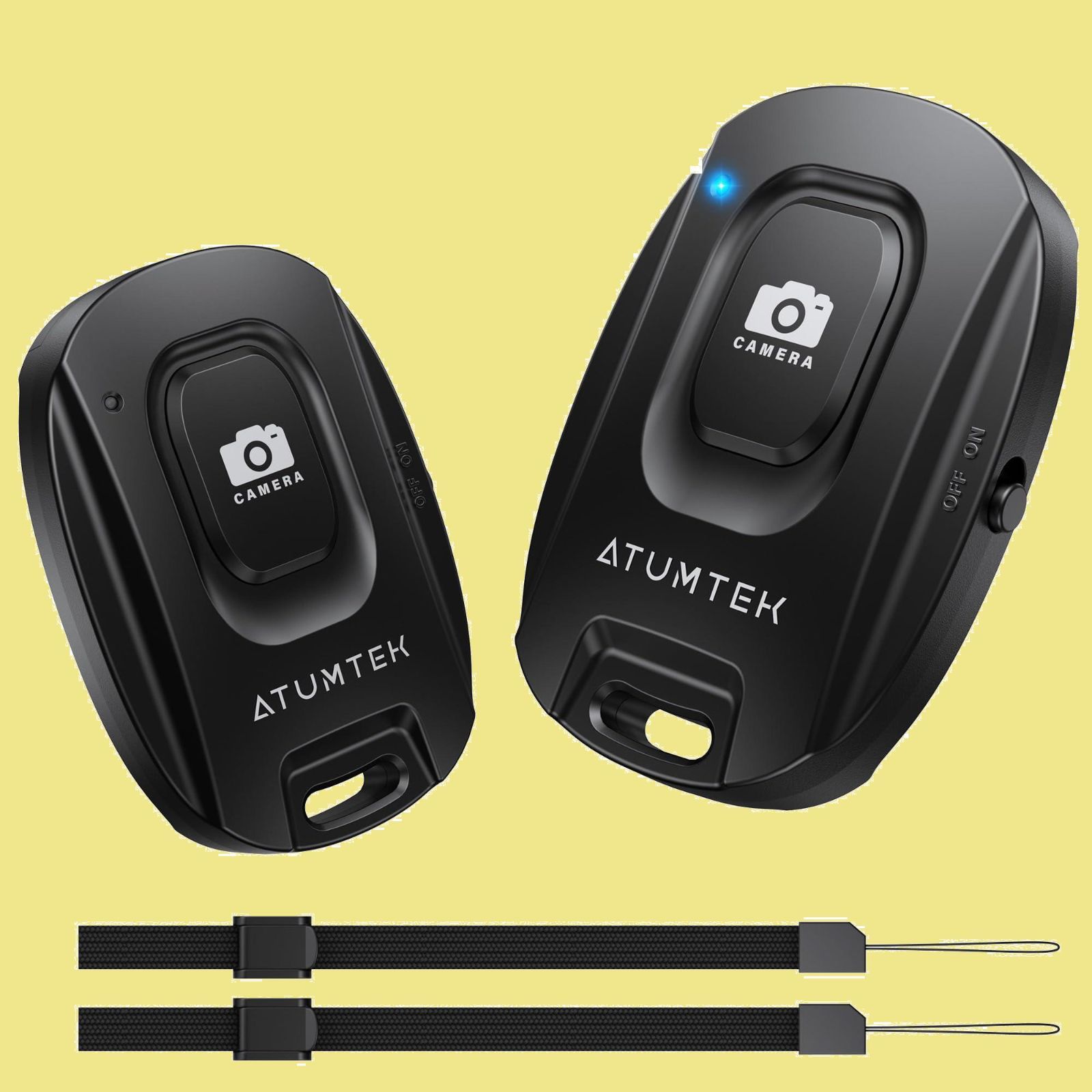 スマホで簡単操作 ? 2023冬発売 ATUMTEK スマートフォン用Bluetoothリモコンシャッター おいし ワイヤレス 自