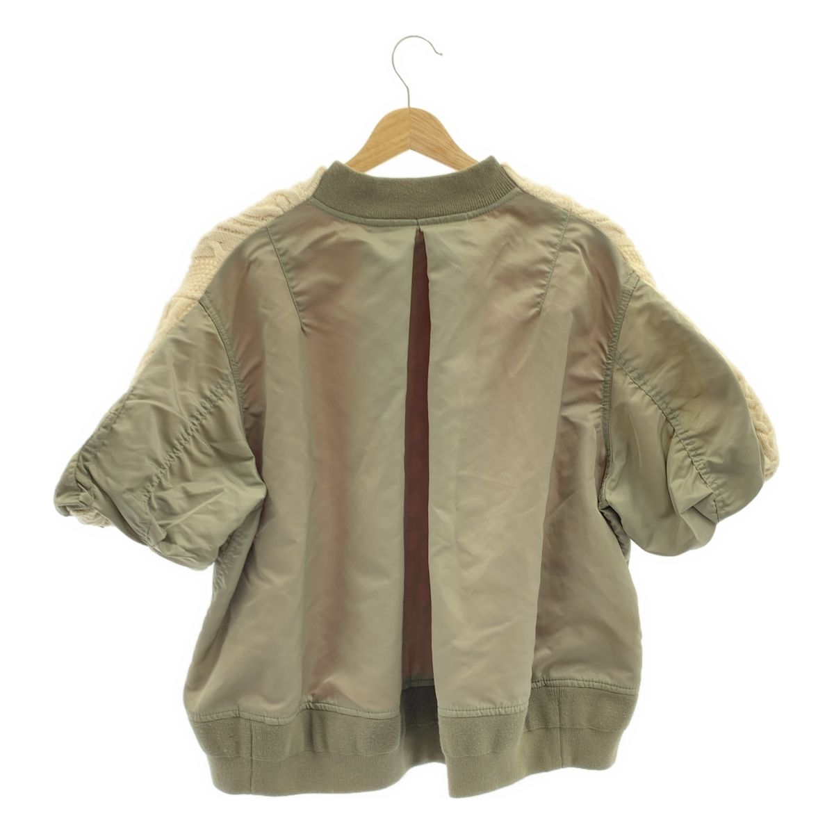 GOEMONです　sacai　Nylon Twill Mix ニット Sacai - ナイロン ツイル ミックス ニット ブルゾン | HBX