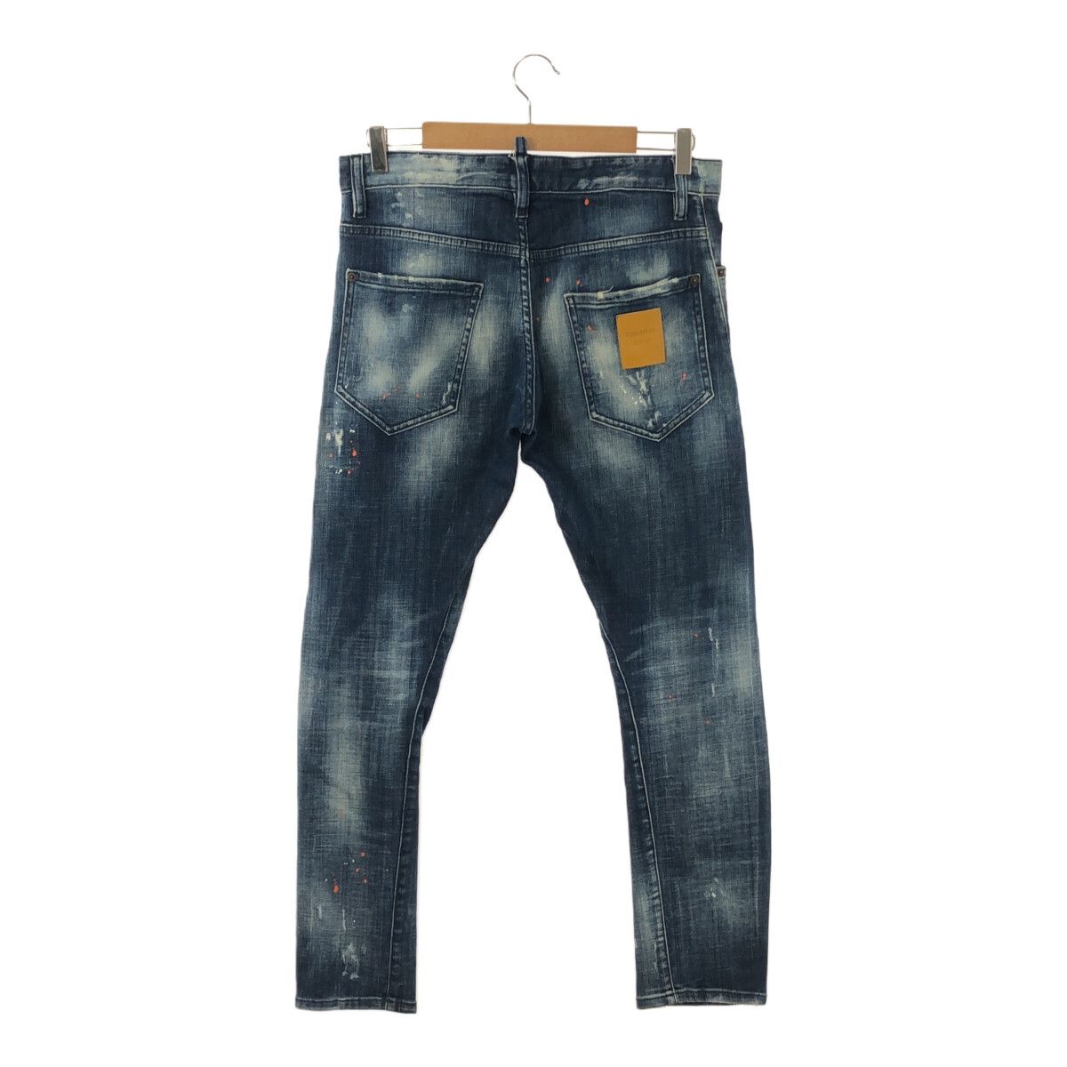 DSQUARED2 ディースクエアード 2020 S74LB0822 S30342 SEXY TWIST JEAN セクシーツイストジーンズ スキニー デニムパンツ 44 インディゴ ダメージ・ペイント・ウォッシュ加工 - メルカリ