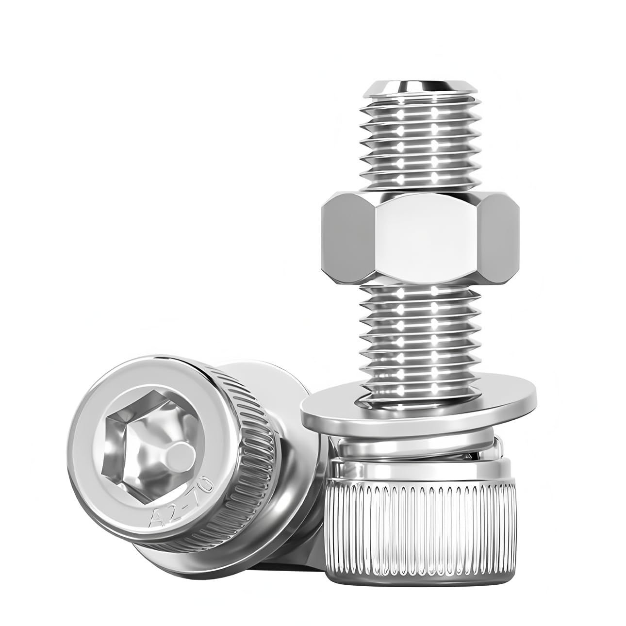 新品 ステンレス鋼 六角穴付ボルトM4 全ネジ ねじボルト ナット