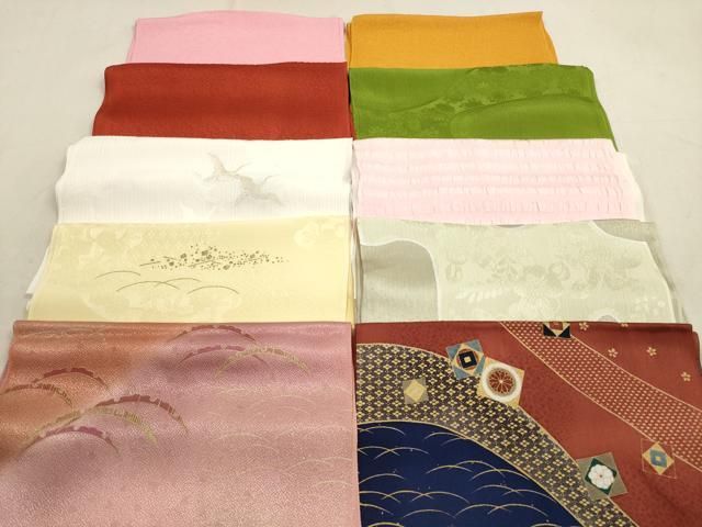 平和屋着物 和装小物 帯揚げ10枚セット 正絹 DAAV2516xg