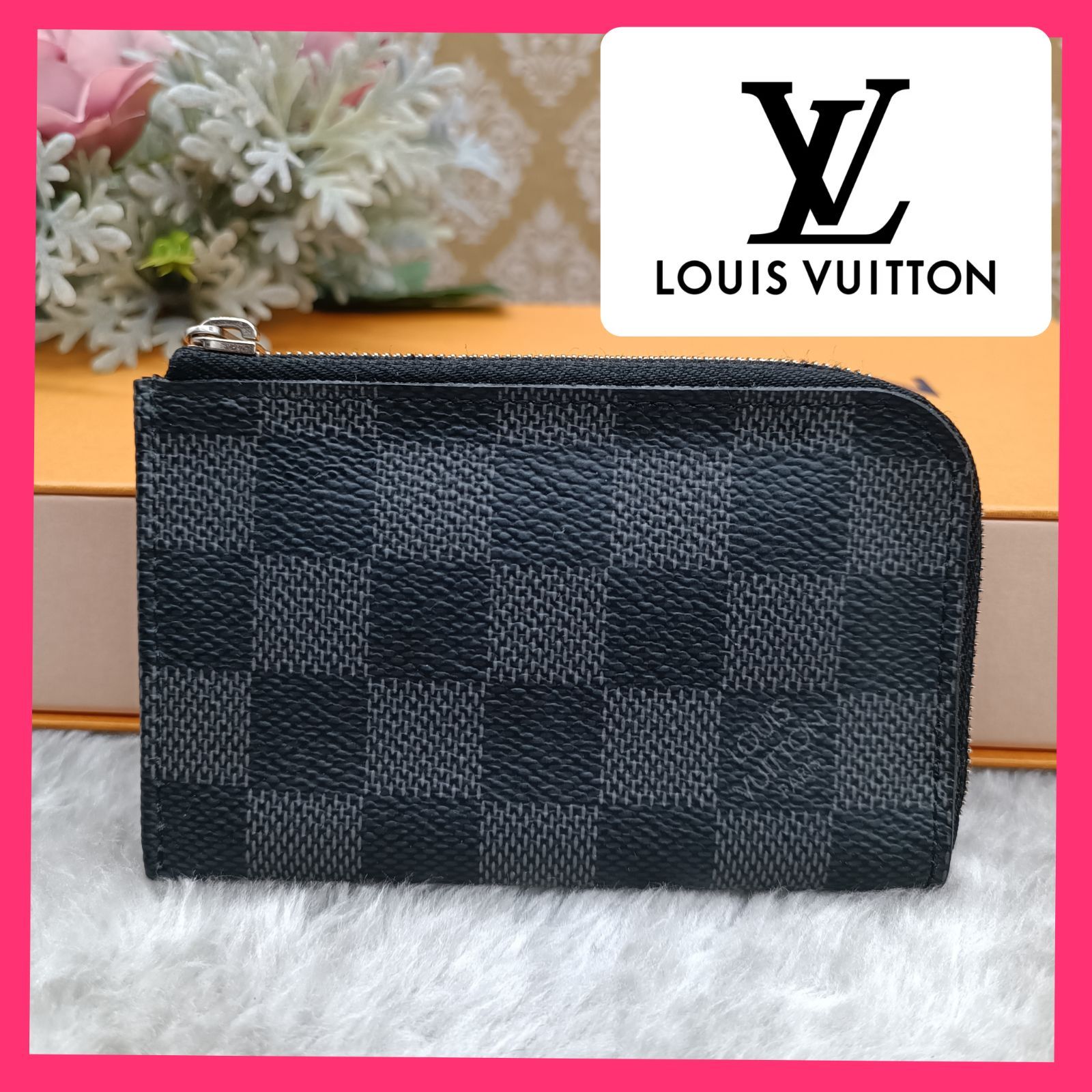 LOUISVUITTON 》 ルイヴィトン ダミエグラフィット ポルトモネ コインケース N61237 Ｌ字ファスナー コインケース パスケース  ブラック系 BOX付 送料無料・匿名配送・最短即日発送いたします！ 132 - メルカリ