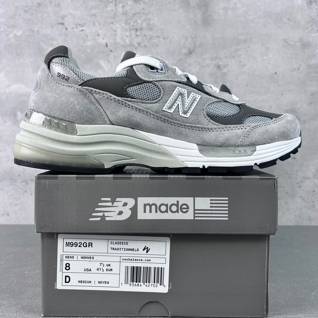 新品未使用 New Balance 992 Grey M992GR ニューバランス スニーカー - メルカリ