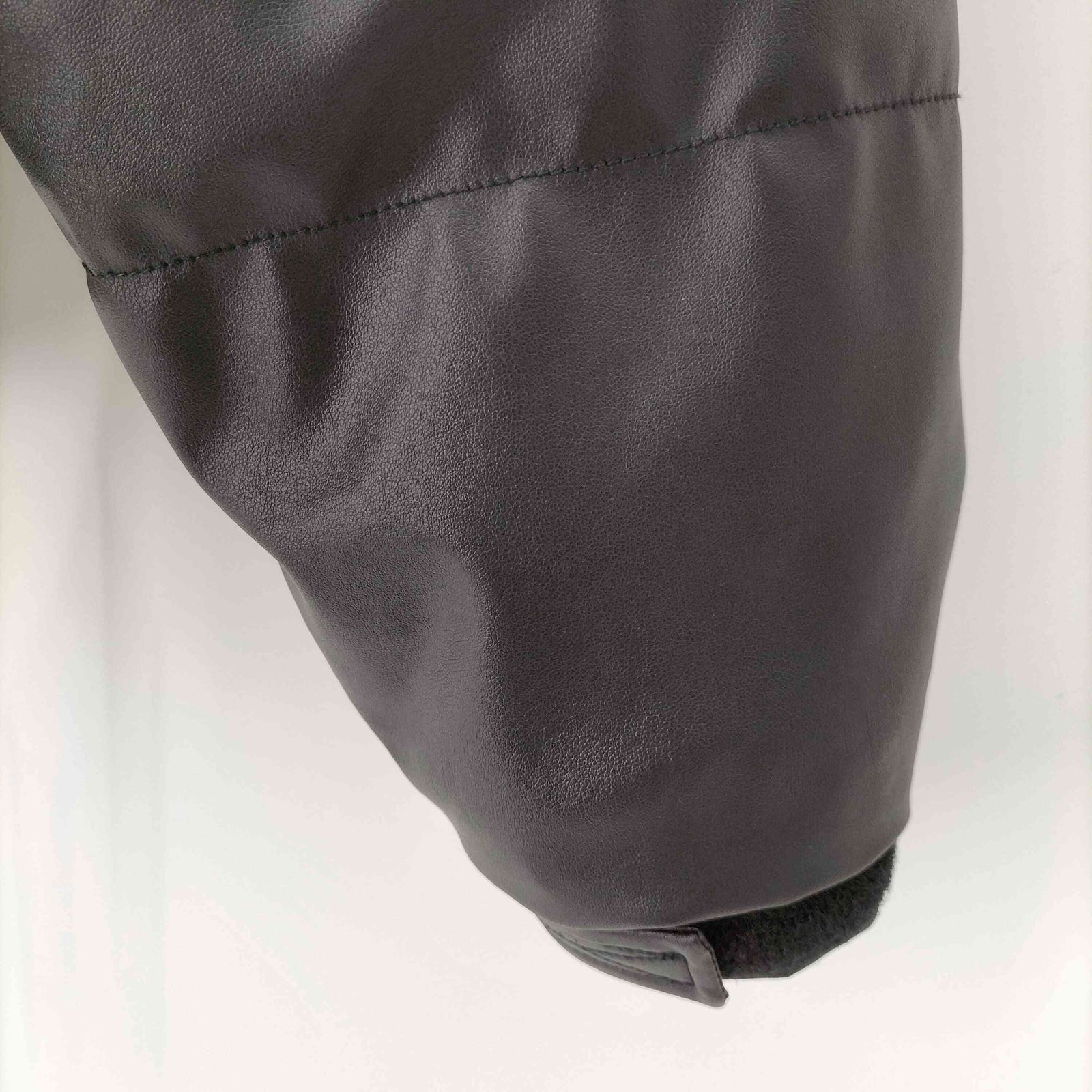 ヘルレイザー HELLRAZOR FAUX LEATHER DOWN JACKET フェイクレザー