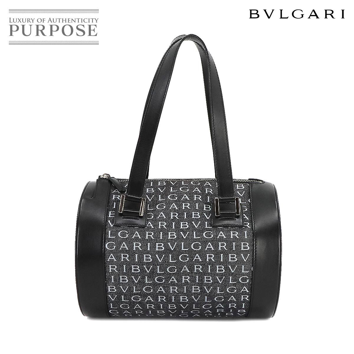 ブルガリ BVLGARI ロゴマニア ビーゼロワン ハンド バッグ デニム 