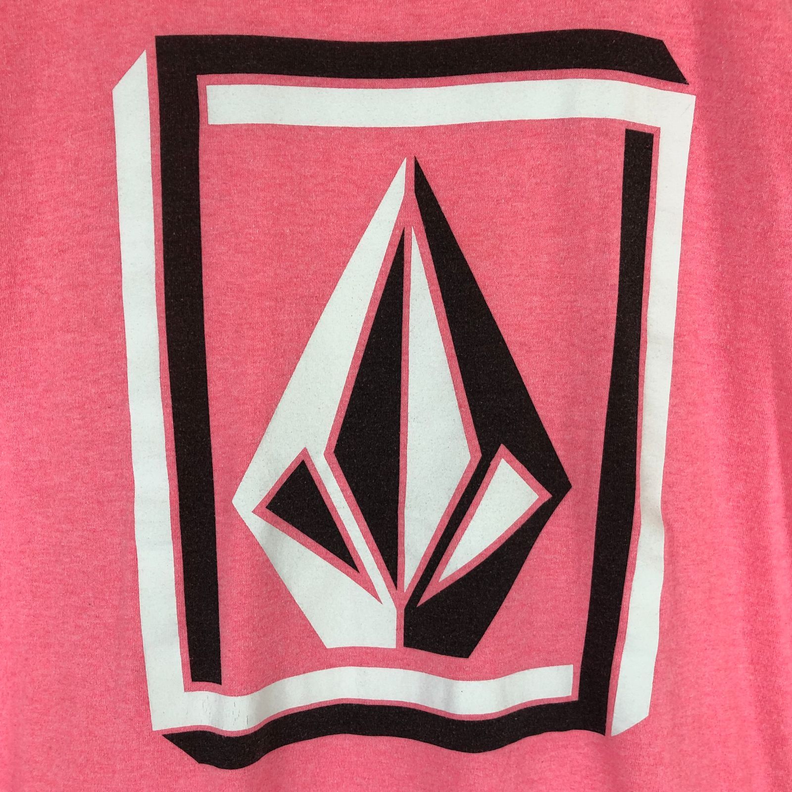 ボルコム VOLCOM Tシャツ ボルコムストーン USA製 ピンク L 古着