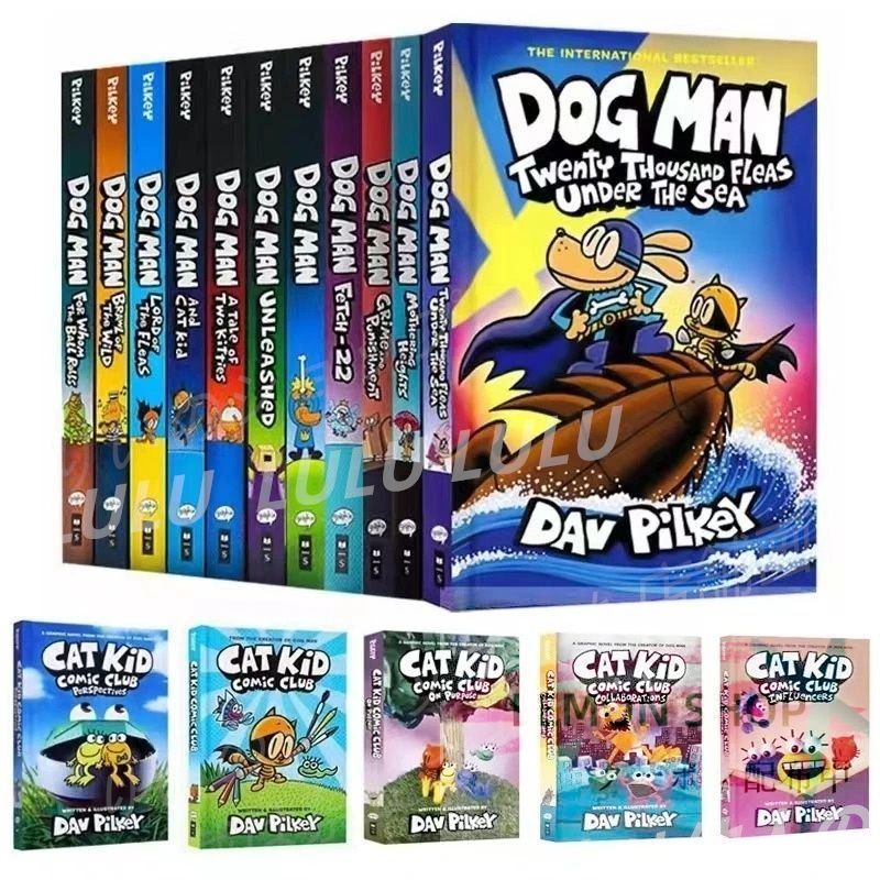Dog Man 17冊 ハードカバー マイヤペン対応 洋書 英語絵本 英語入門 sh19 LEMON SHOPS