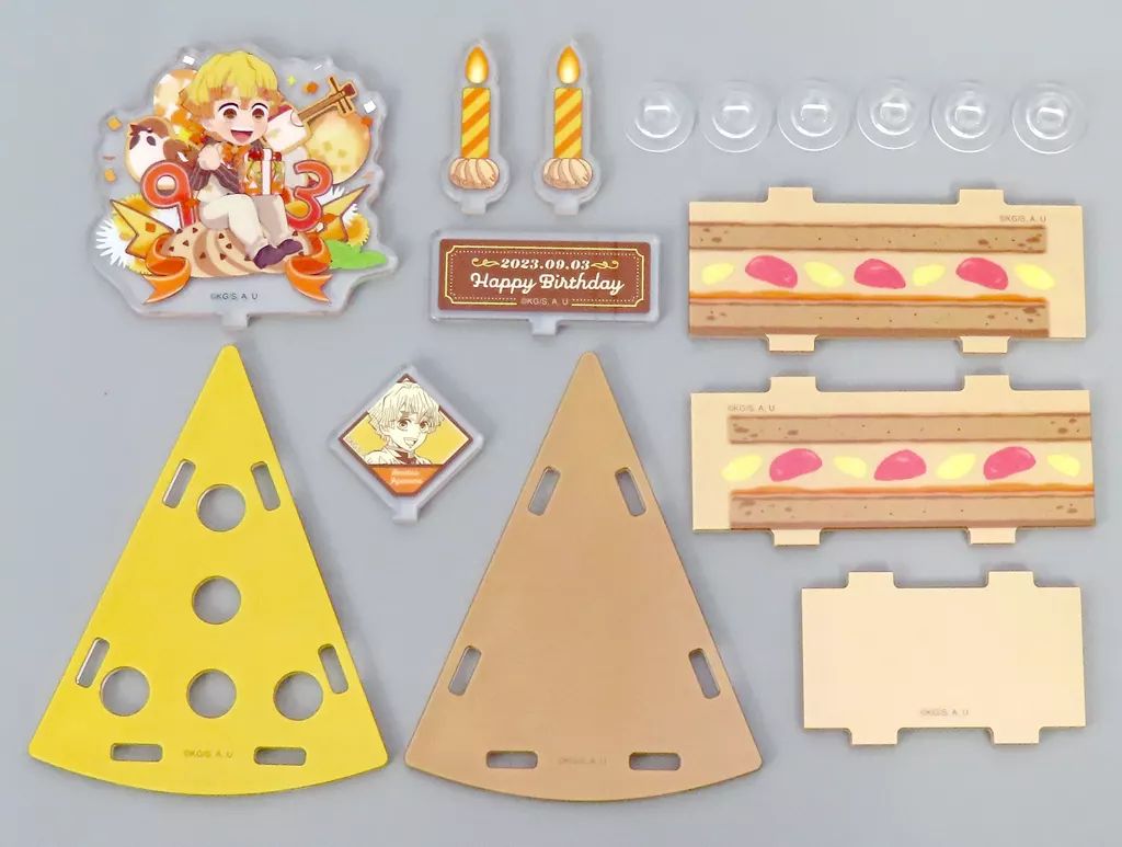 アクリルスタンド アクリルパネル 我妻善逸 アクリルスタンド 鬼滅の刃×ufotable Cafe×マチ アソビCAFE 我妻善逸 誕生祭2025