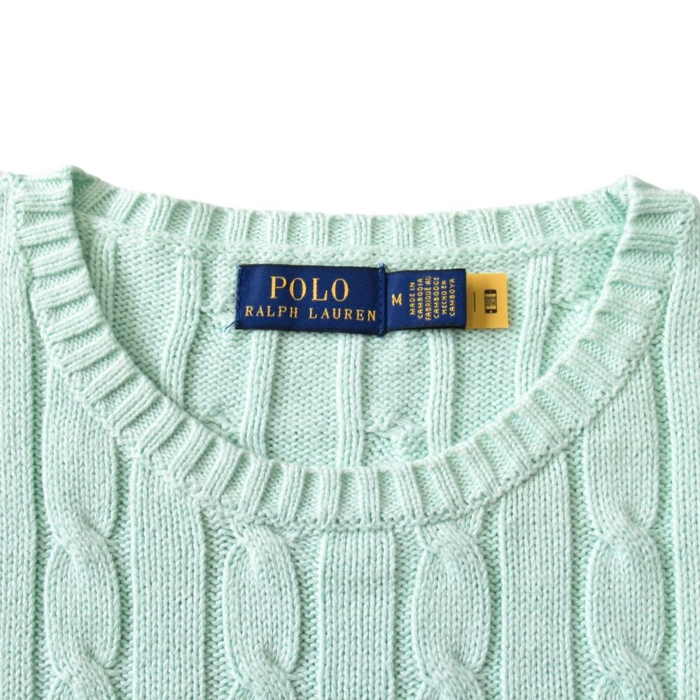美品 POLO RALPH LAUREN ポロ ラルフローレン ケーブルニット セーター  