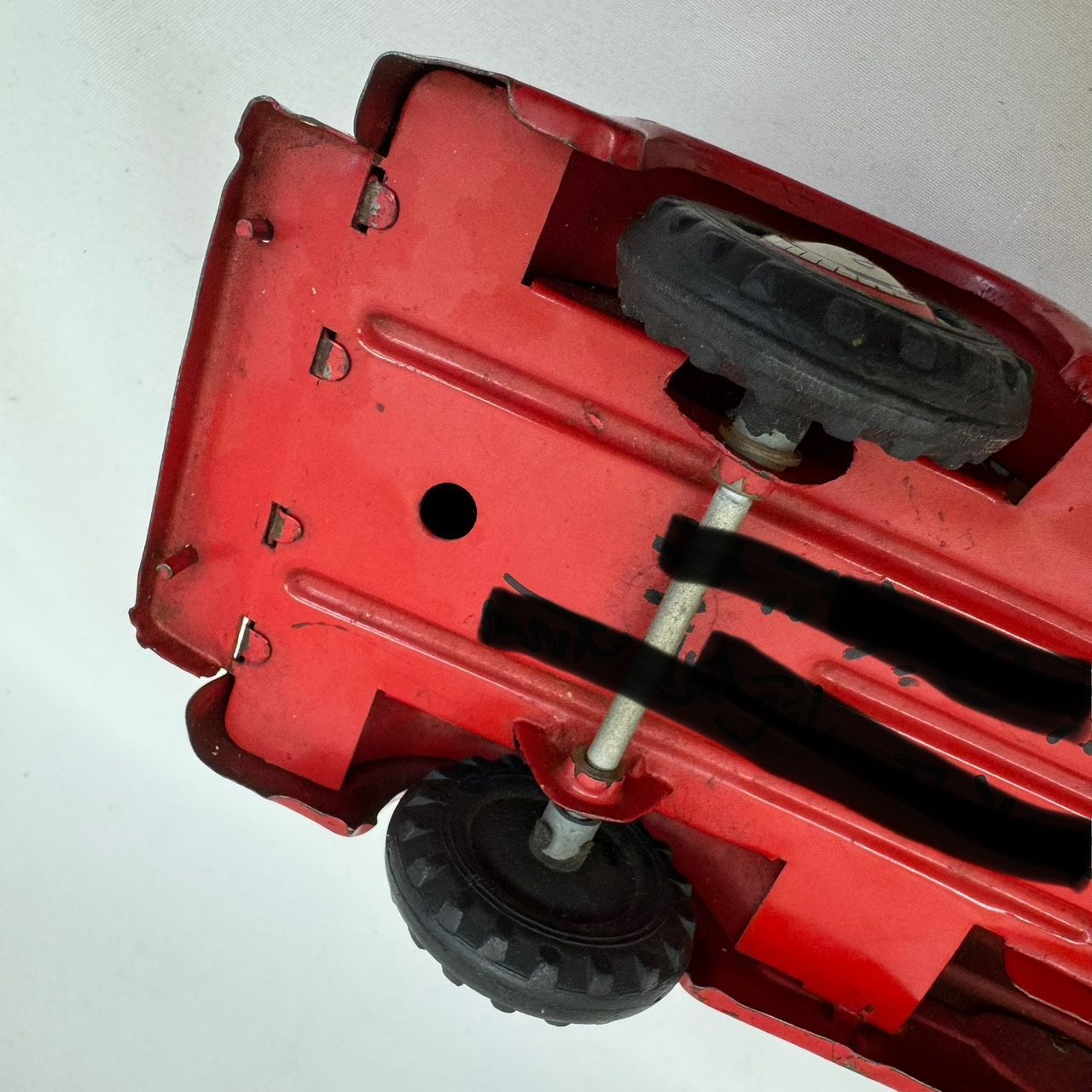 K【ヴィンテージ】1950年代 マルサン ブルドックトイ 郵便車 ブリキ