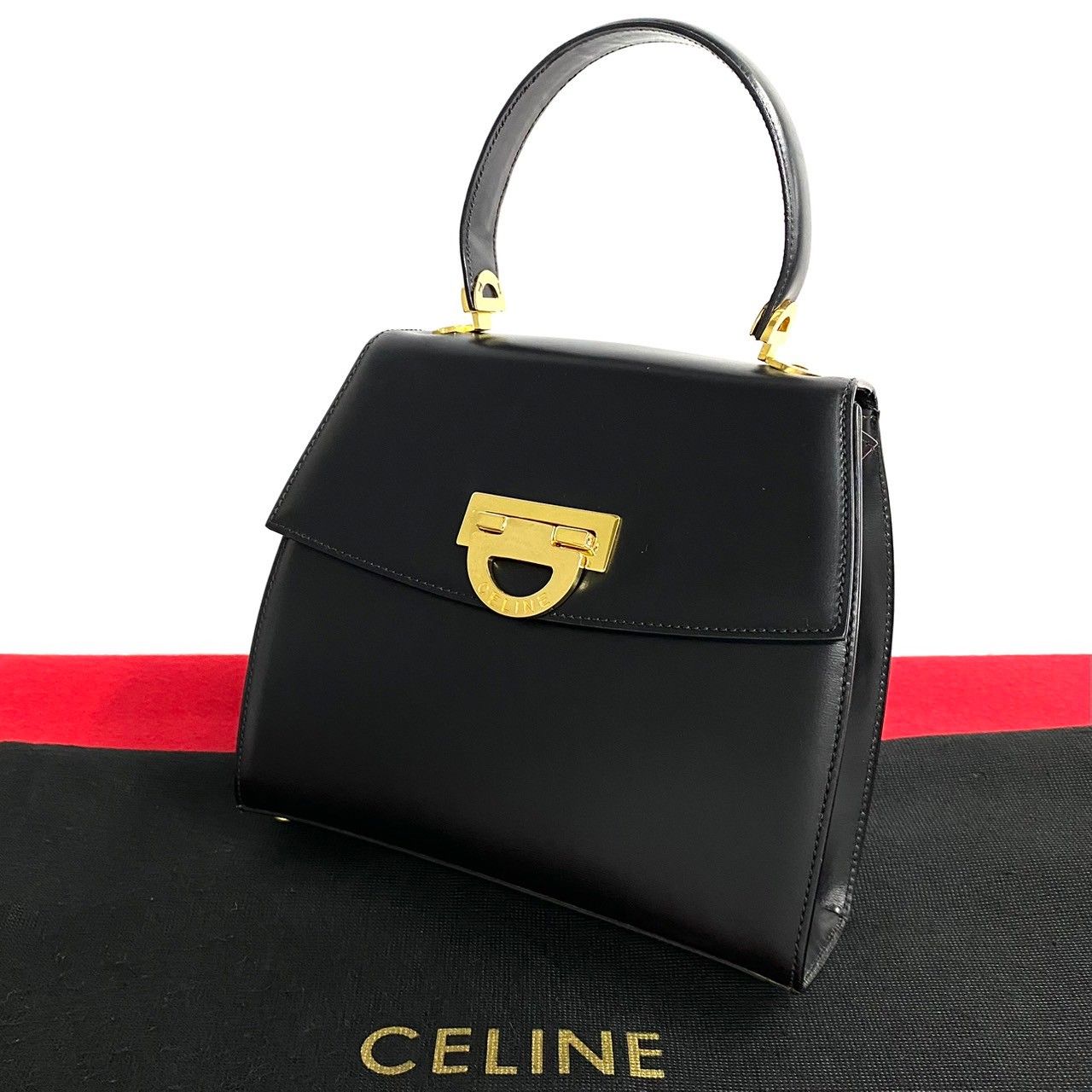 ほぼ未使用 CELINE セリーヌ オールドセリーヌ ヴィンテージ ロゴ金具