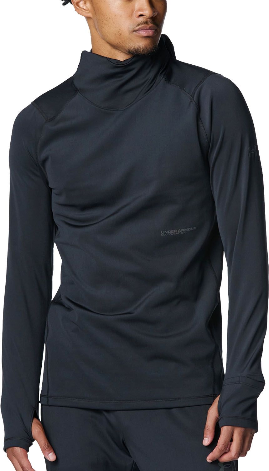 アンダーアーマー UNDER ARMOUR UA COLD WEATHER PRO HOODIE メンズ 長袖トップス フーディ パーカー 吸汗速乾 起毛 トレーニング 冬 フェイスカバー バラクラバ 6007388 001 BLACK