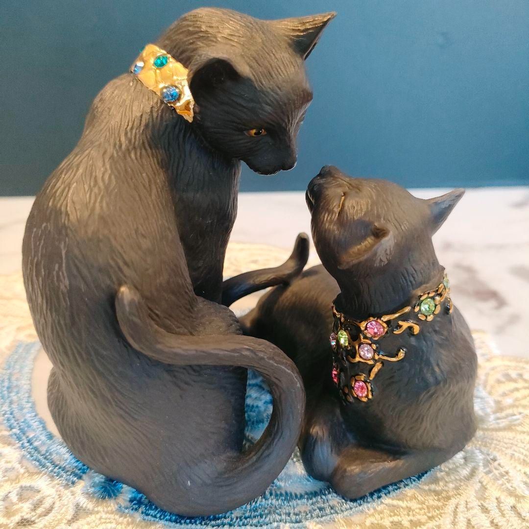 LENOX レノックス 大きなサイズ ペルシャ猫 陶器置物 キャット 蝶 24K