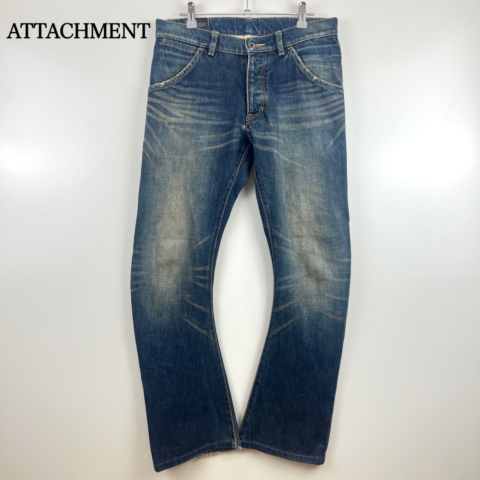 00s ATTACHMENT Archive Y2K archive ジャケット Iライン 短丈 denim 