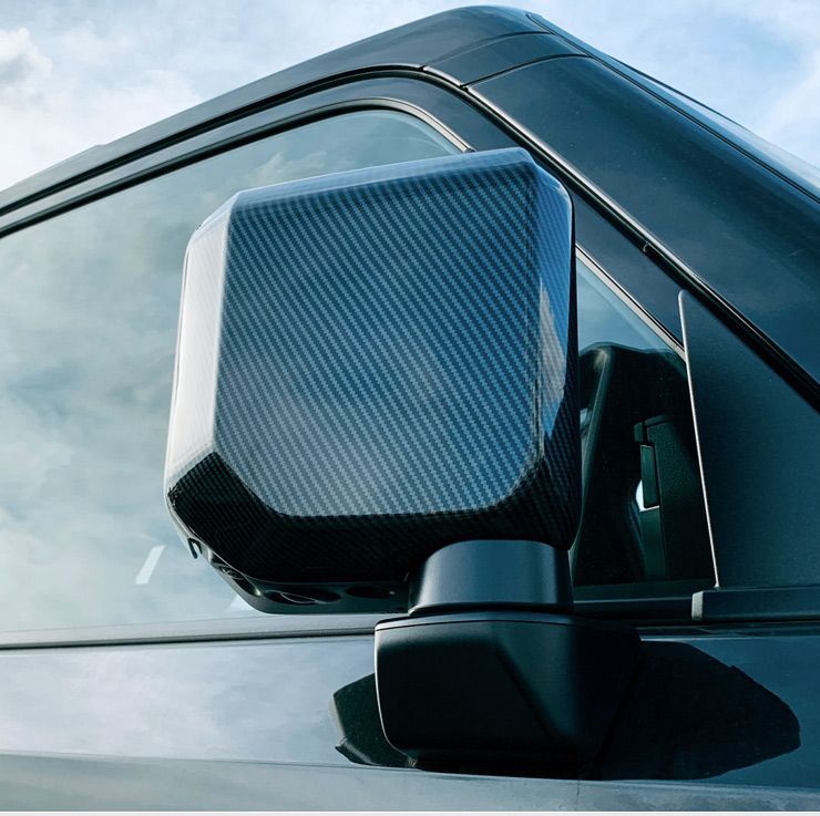 トヨタ ランドクルーザー サイドミラー ドアミラー カバー アクセサリー 保護 外装 カスタム パーツ LC150 LC200 2008-2021 ランドクルーザー 250系 パーツ ドアミラーカバー マッドブラック