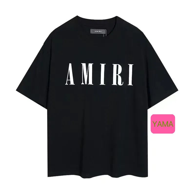 デイリーに最適AMIRIアミリ胸ロゴ 半袖クルーネックTシャツ ユニ