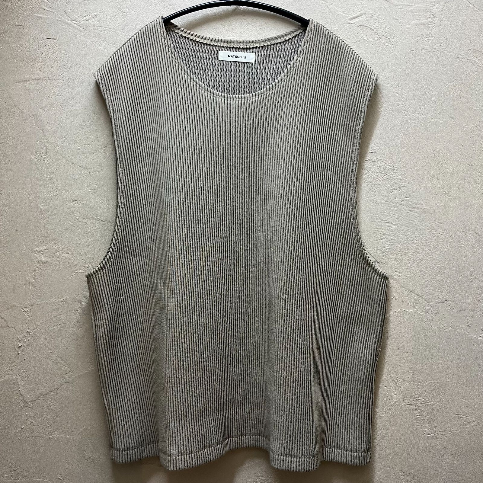 MATSUFUJI マツフジ 22SS Ripple Stripe Sleeveless Top M221-0705 