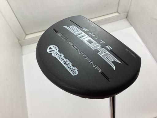 テーラーメイド WHITE SMOKE BIG FONTANA ブラック 34インチ パター PT スチール フレックスその他 メンズ 男性用 右利き 右用 Bランク ゴルフクラブ