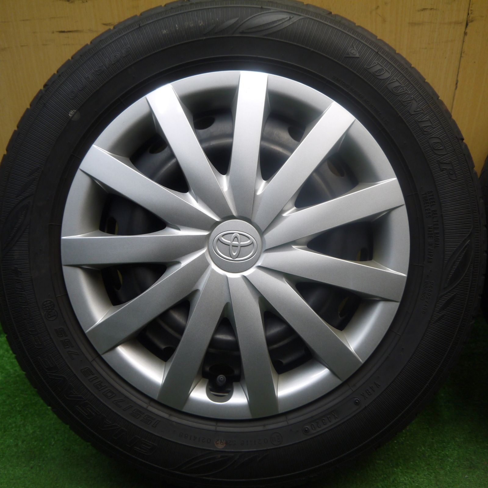 キレイ トヨタ ピクシス エポック 純正 スチール 155|70R13 ダンロップ エナセーブ EC300 13インチ PCD100|4H 5092201Hノ