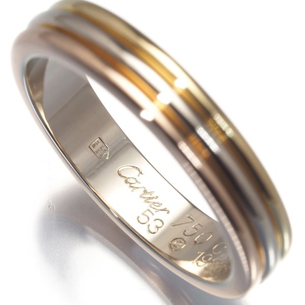 カルティエ リング ルイカルティエヴァンドーム スリーカラー 53号  