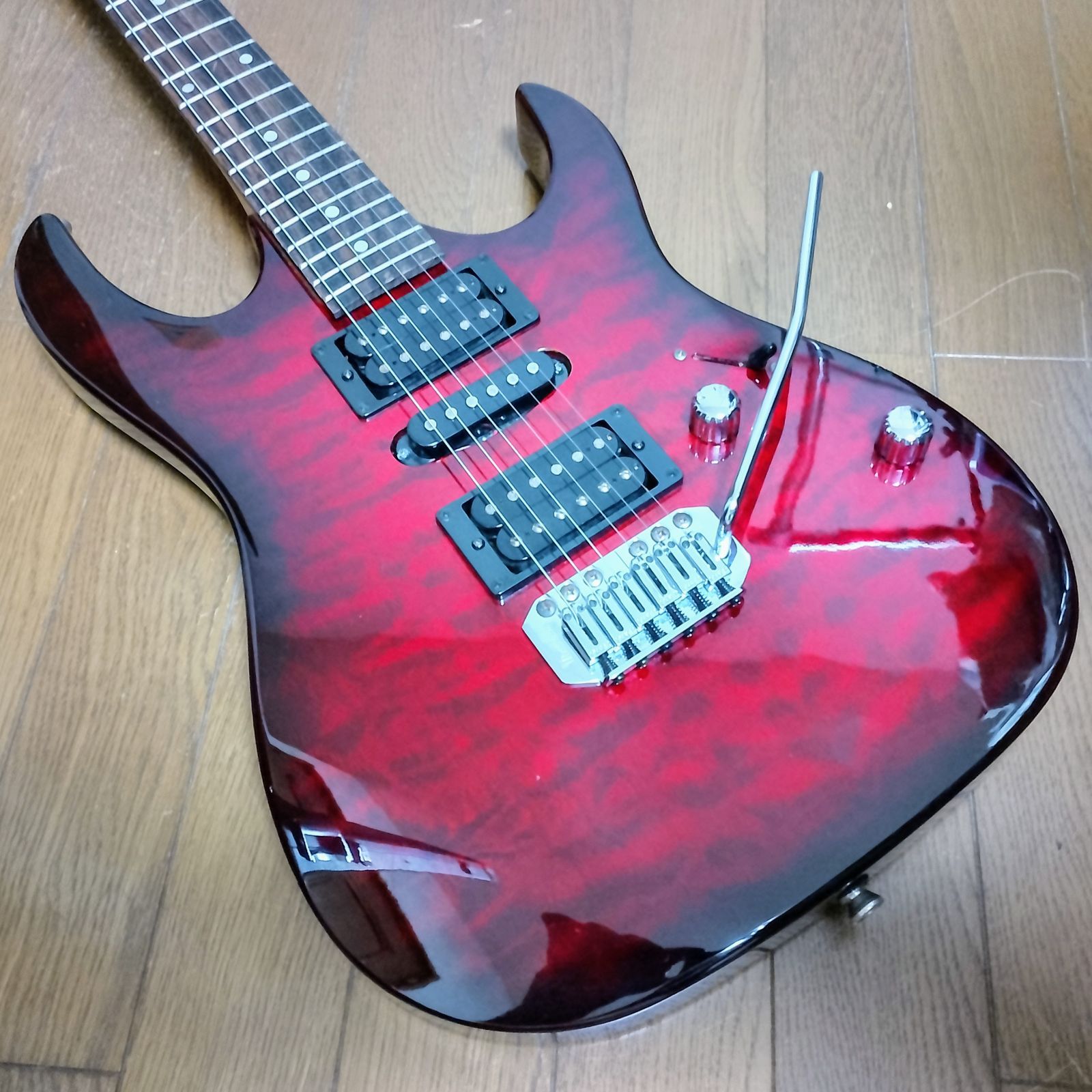 Ibanez GIO GRX-70QA TRB エレキギター 弦は新品！ 【公式通販】