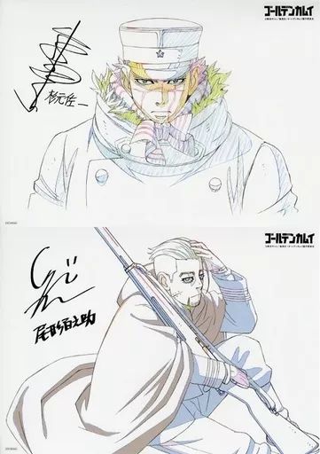 原画イラストボード ゴールデンカムイ 第七巻 あにばーさる購入特典