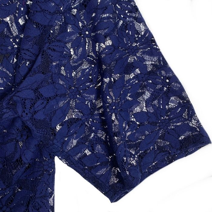 ト*ム様 ニードルス　ネイビー葉柄レース半袖シャツ ニードルス ネイビー葉柄レース半袖シャツ - メルカリ