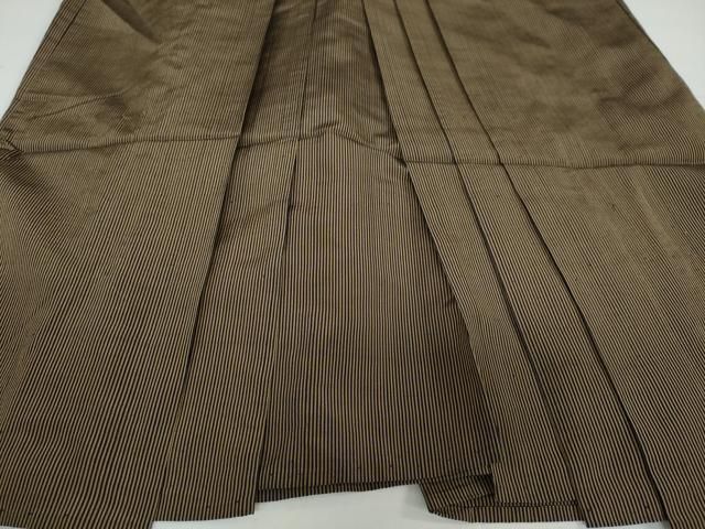 平和屋着物 男性 馬乗り袴 縞 正絹 DAAY5246ud