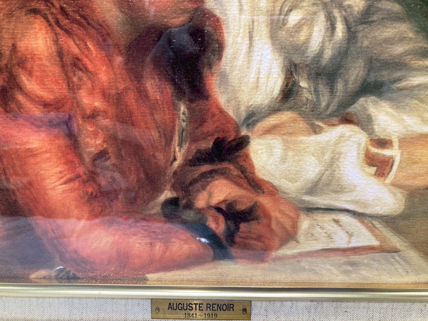 ルノワール展 手紙