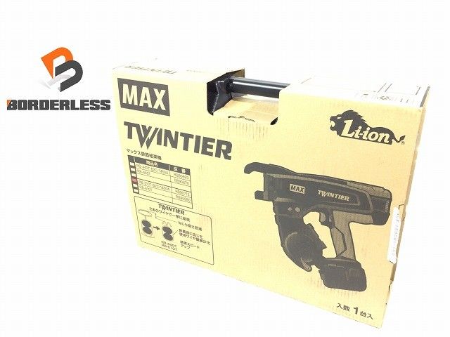 ♥品 MAX マックス 14.4V 鉄筋結束機 ツインタイア RB-610T-B2C|1450A バッテリー2個 14.4V 5.0Ah 充電器付 ツインタイヤ114626
