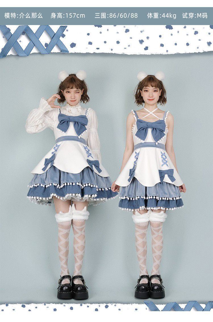 フリル＆大きなリボン付き 美しい装飾