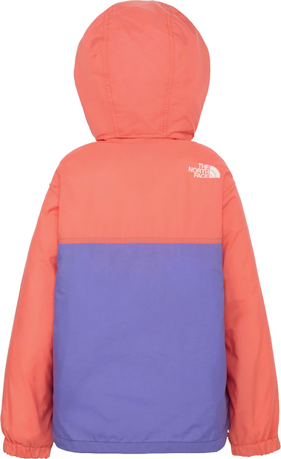ザ ノース フェイス THE NORTH FACE アウトドア コンパクトジャケット 子ども服 ウィンドブレーカー アウター 上着 軽い はっ水 シンプル フード 取り外し 普段使い 外遊び キャンプ 記名ラベル NPJ 2 LB リビングコーラル ブルー