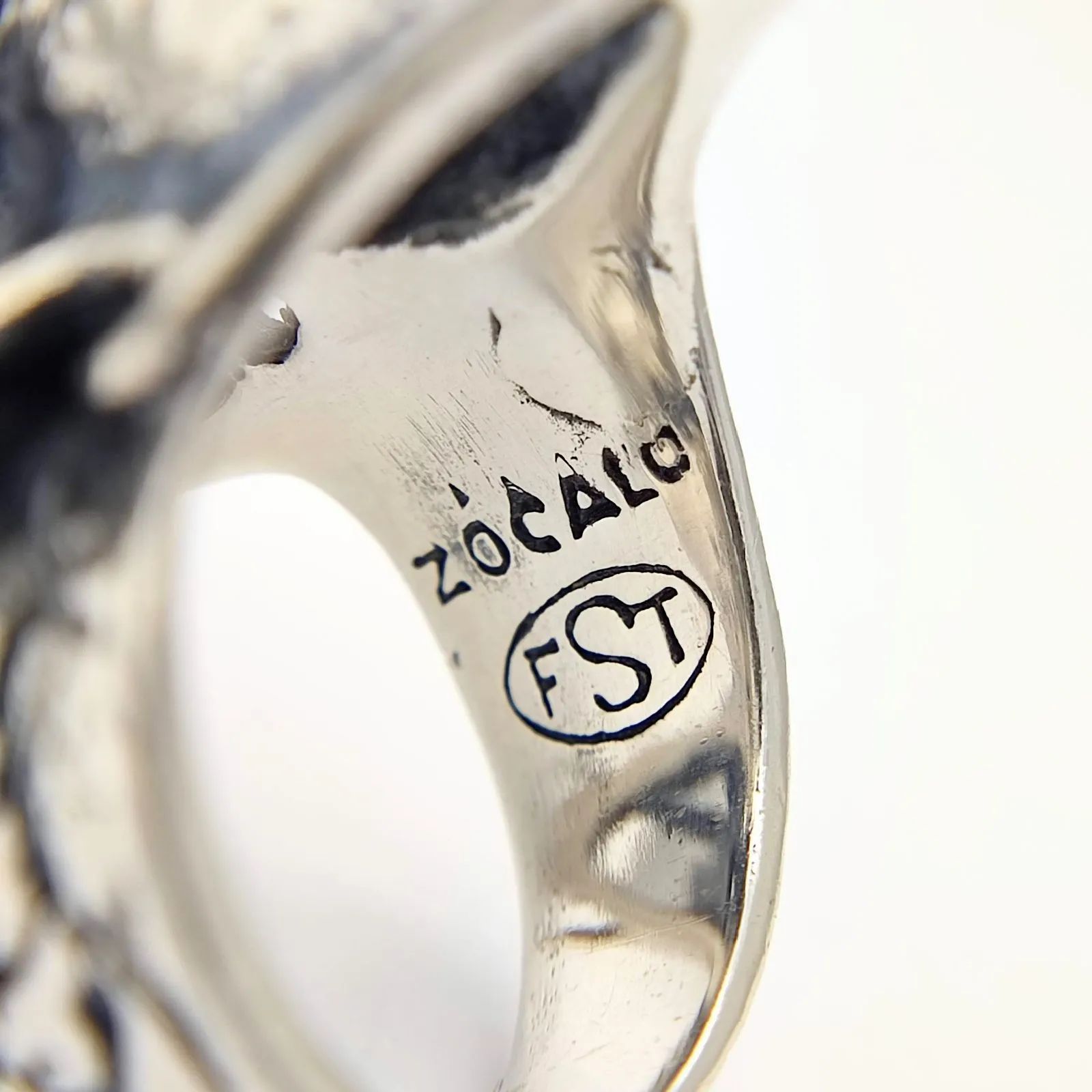 美品】ZOCALO ソカロ サーベルタイガーリング Lサイズ SILVER シルバー 