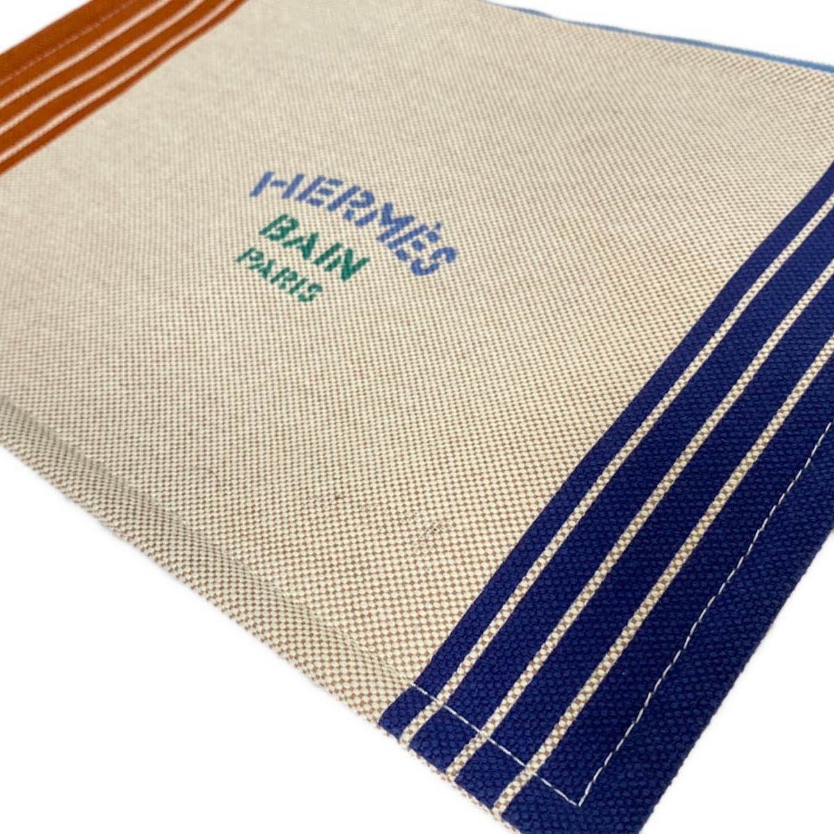 HERMES(エルメス) ポーチ ヨッティングGM マリン×ブリック×アクア  