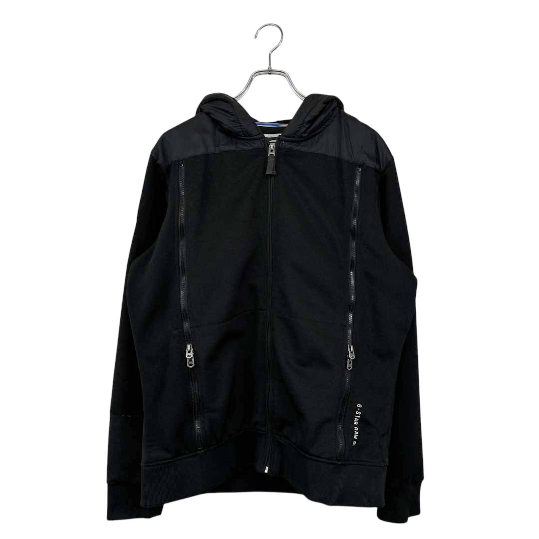 【2024年】お歳暮ギフト G-Star RAW.◇パーカー ジースター 無地 ブラック系 ワッペン付 ジャケット・アウター