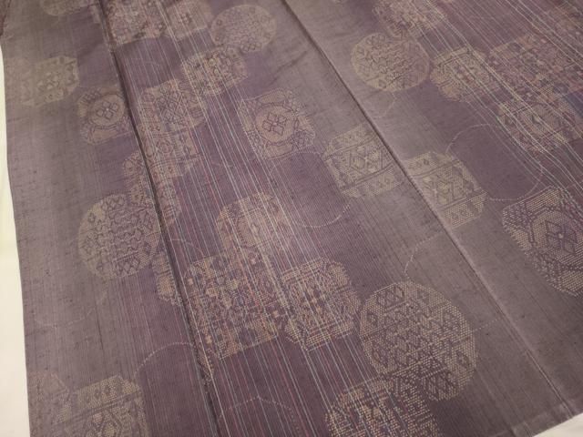 平和屋着物▽上質な紬 単衣 吉祥花文 正絹 逸品 DAAV3119du - メルカリ 