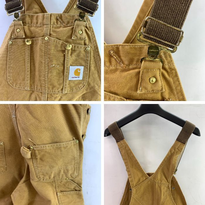 90〜 carhartt ダブルニー オーバーオール カーハート carhartt - Carhartt カーハート ダック ダブルニー ビブ