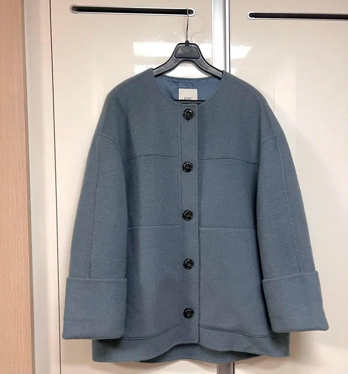 zooc ジューク ZOOC ウール カシミヤ ノー ハンドメイド ジャケット ショートコート ハーフコート