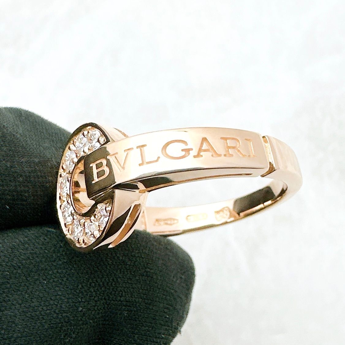 ブルガリのリング:ピンクゴールド美品11号 ブルガリのリング:ピンクゴールド美品11号