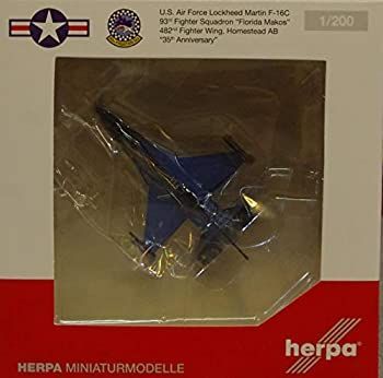 中古-非常に良い】herpa 1/200 F-16C アメリカ空軍 93rd FS