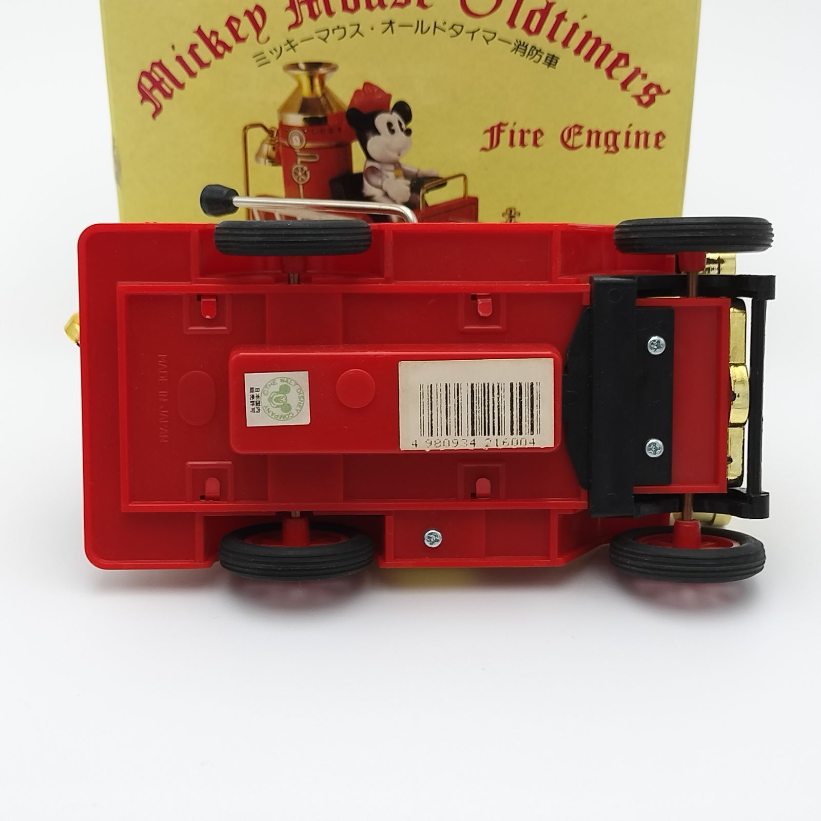 【希少、美品】ブリキ ミッキー　オールドタイマー消防車 アンティーク　ディズニー MASUDAYA Walt Disney ミッキーマウス FIRE ENGINE オールド