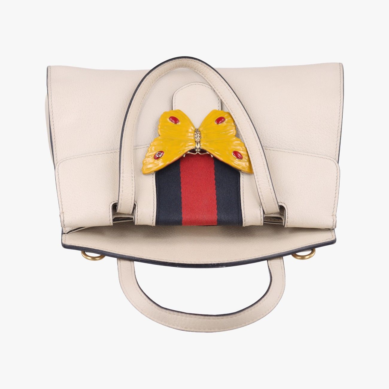 グッチGucciグッチトーテム バタフライホワイト×マルチ レザー505344F024029679 DECORATOM_COM_BR