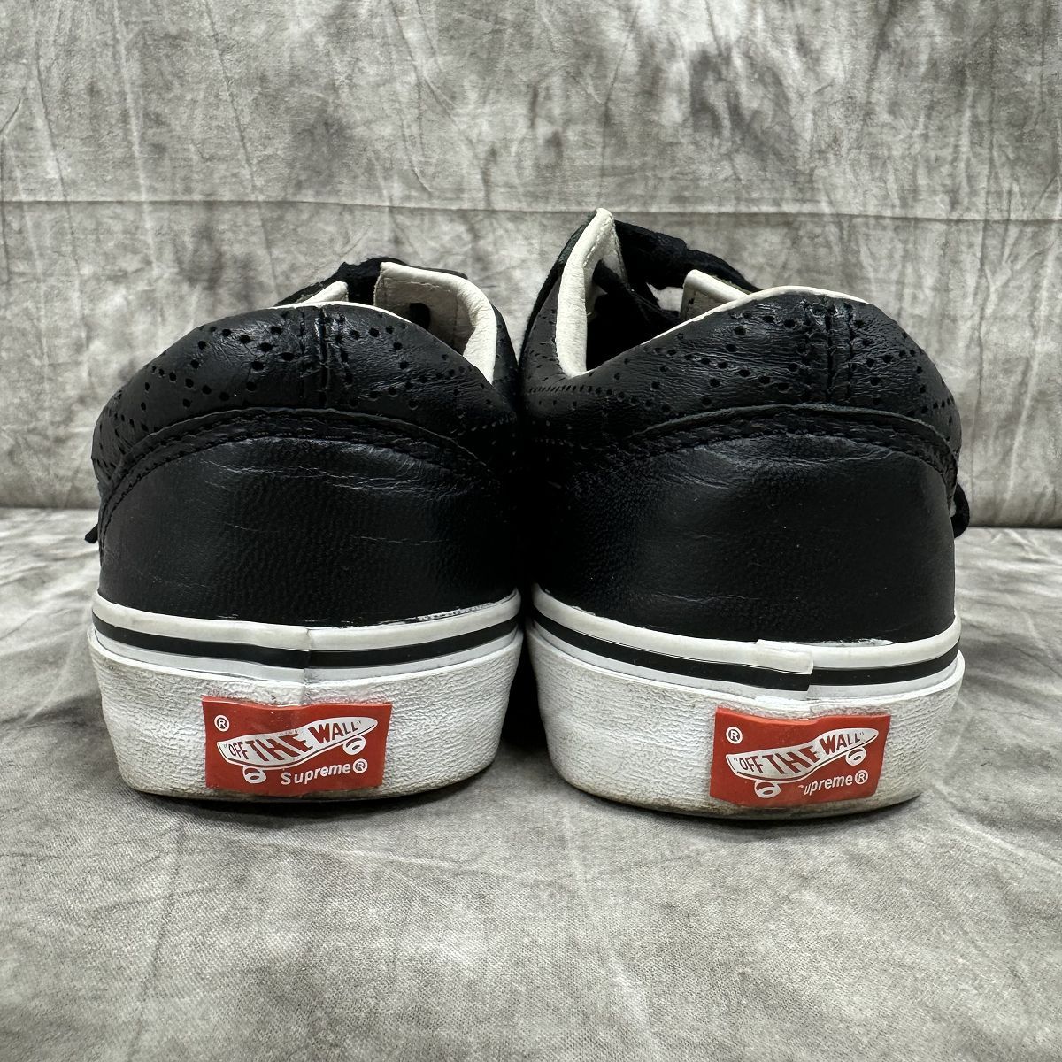 Supreme×VANS/シュプリーム×バンズ【15SS】Perf Check Old School/オールドスクール ローカットスニーカー ブラック/26.5